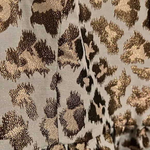 SOLD.  NWT Lilly Pulitzer Calyssa Dress Gold Metallic Leopard Jacquard | 12 - Picture 8 of 12